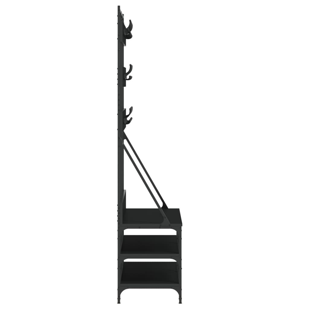 Clothes Rack with Shoe Shelf 100x