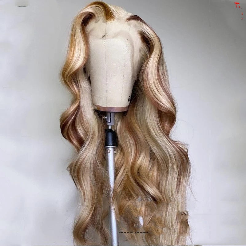 Brown Blonde Human Hair Wig