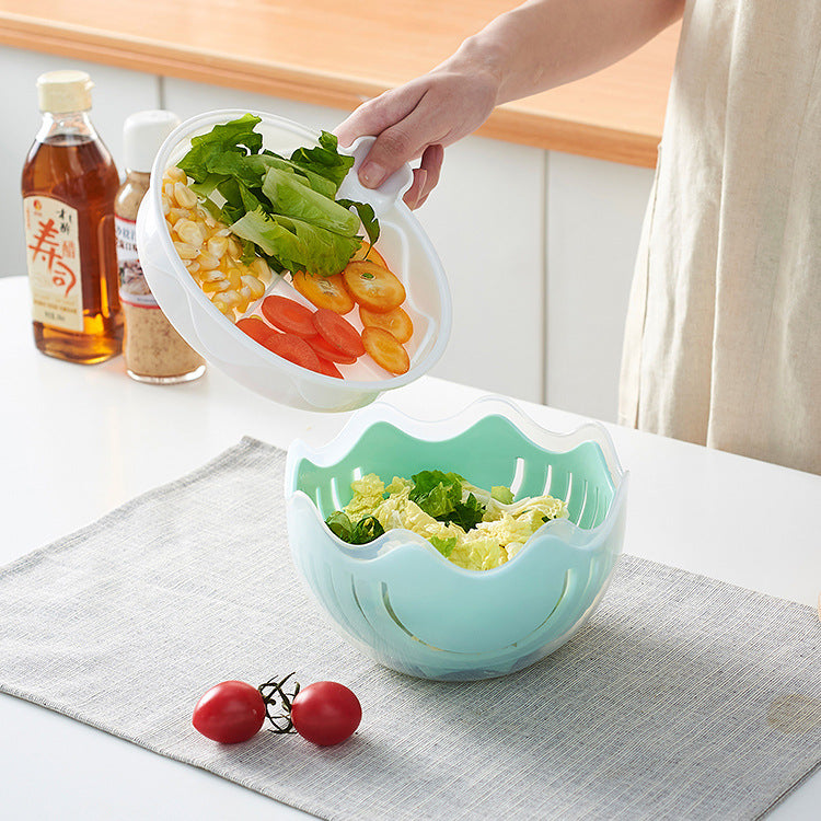 Fruit salad cutting bowl