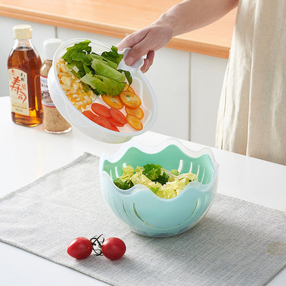 Fruit salad cutting bowl