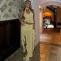 Summer Women's Cropped Vest Skirt Suit