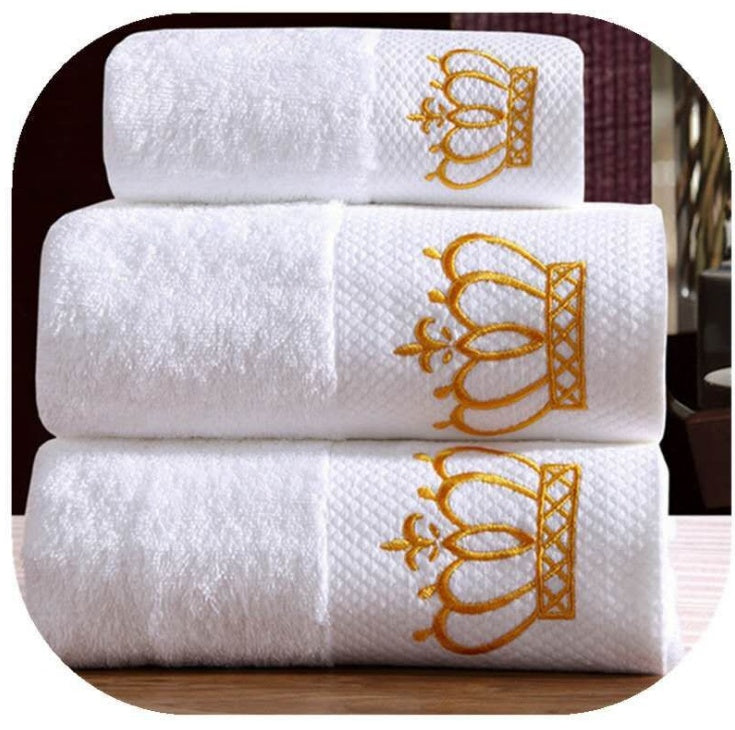 Embroidery sauna large bath towel