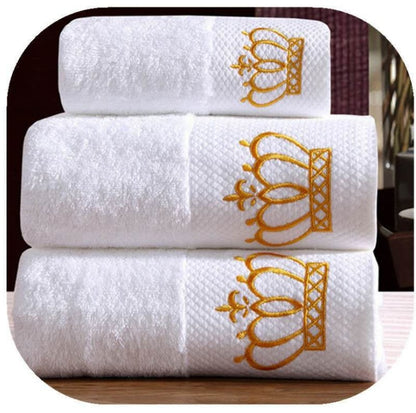Embroidery sauna large bath towel