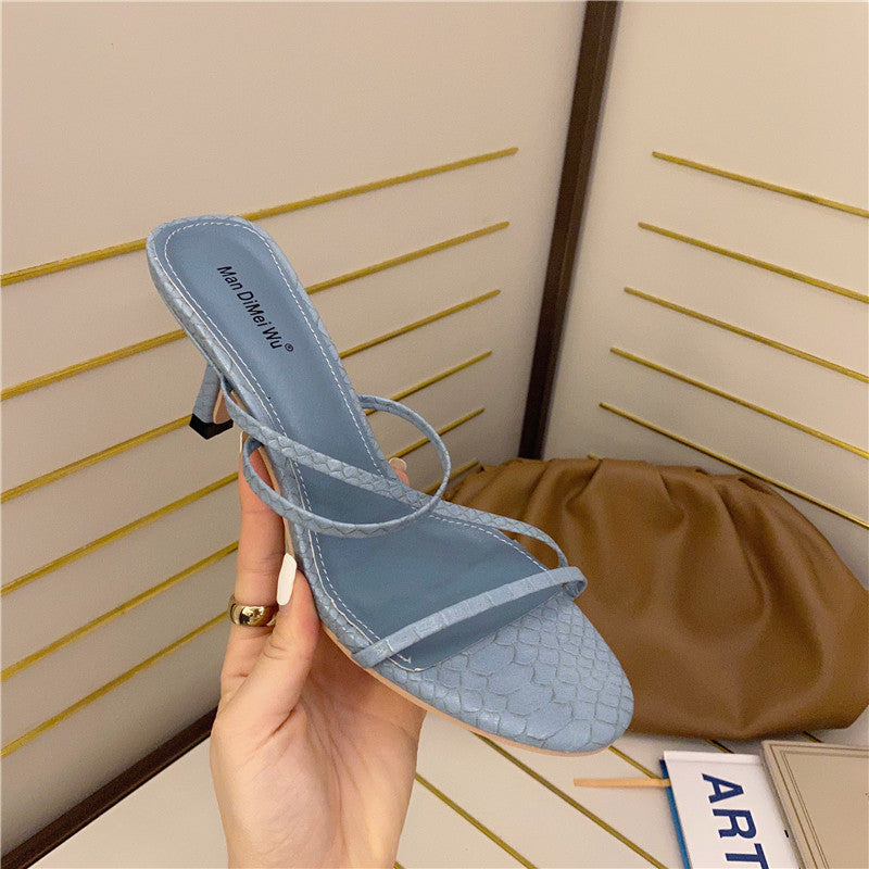 Summer New Style Kitten Stiletto Sandals