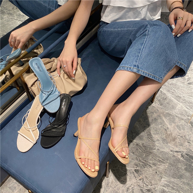 Summer New Style Kitten Stiletto Sandals