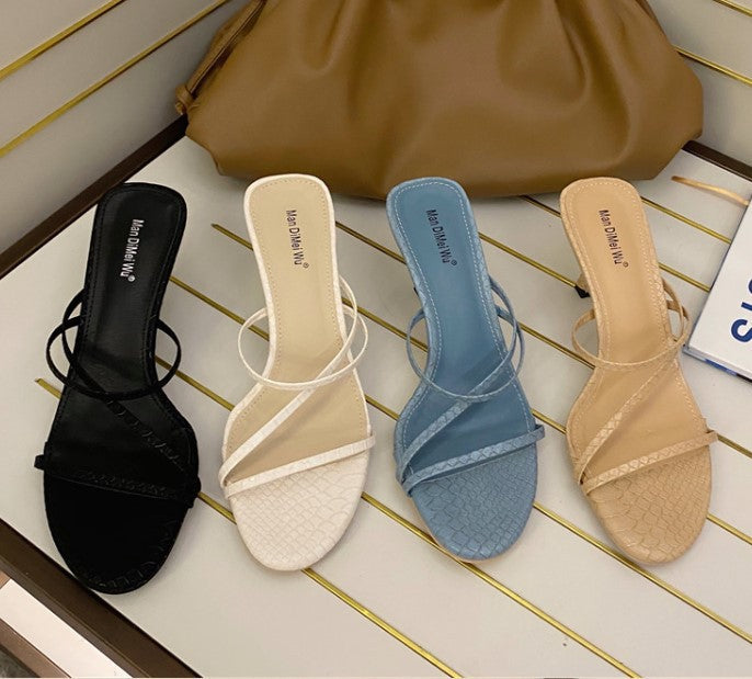 Summer New Style Kitten Stiletto Sandals