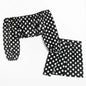 Sexy Strapless Polka Dot Shirt  High Waist Bag Hip Skirt Casual Suit Women