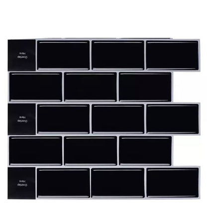 Creative 3D Grid Self-Adhesive Wallpaper, Home Minimalist Wall Sticker