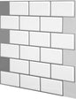 Creative 3D Grid Self-Adhesive Wallpaper, Home Minimalist Wall Sticker