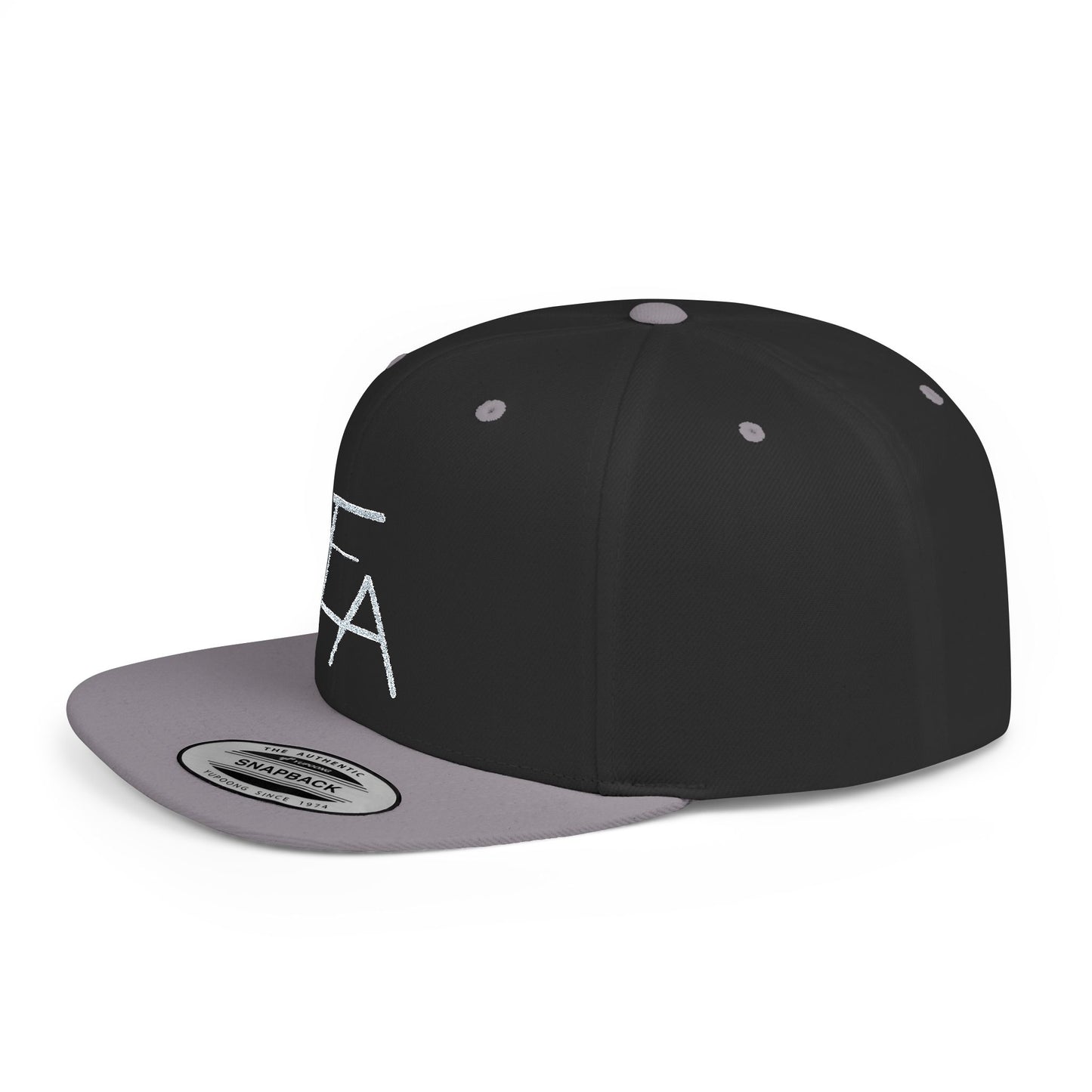Flat Bill Snapback Hat - LC