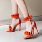 Pleated Stiletto Sandals