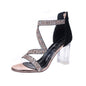 Rhinestone Sandals And Slippers With Thick And Diamond-studded Sandals And High Heels