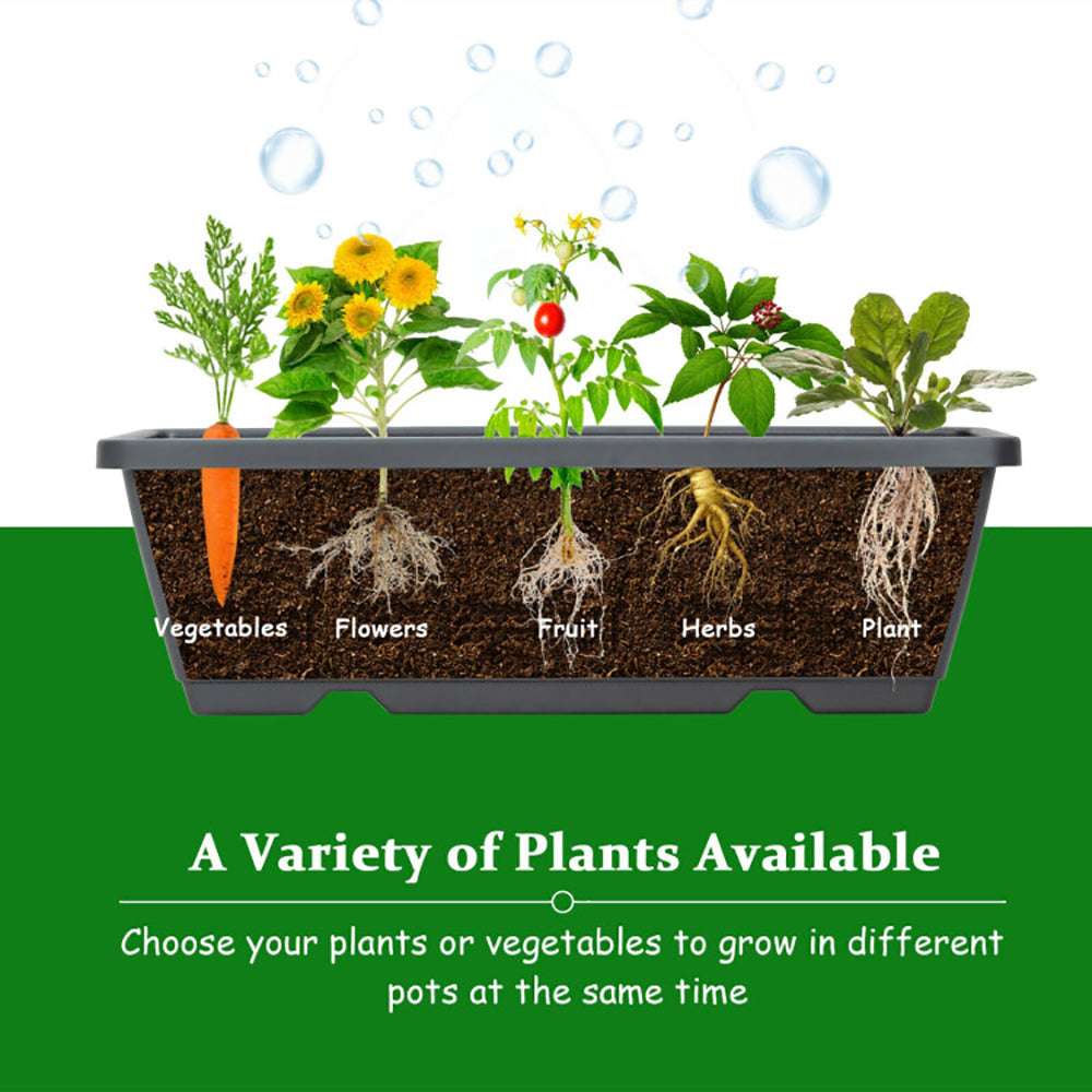 5-Tier Raised Garden Bed With Water Drainage For Flowers Vegetables