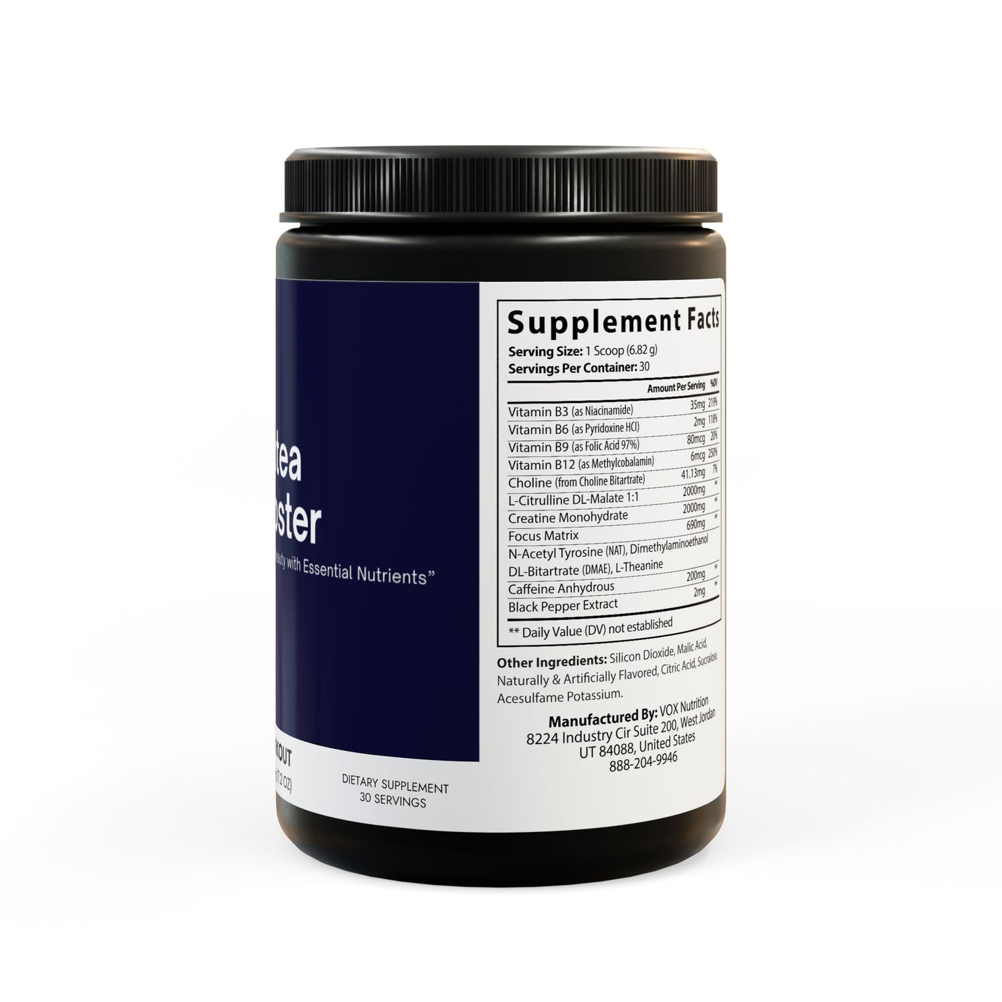 Pre-Workout Supplement, Fruit Punch (204g, 7.1oz)