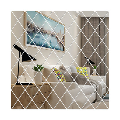 Triangle Rhombus Wall Sticker Art Acrylic Mirror Wall Sticker