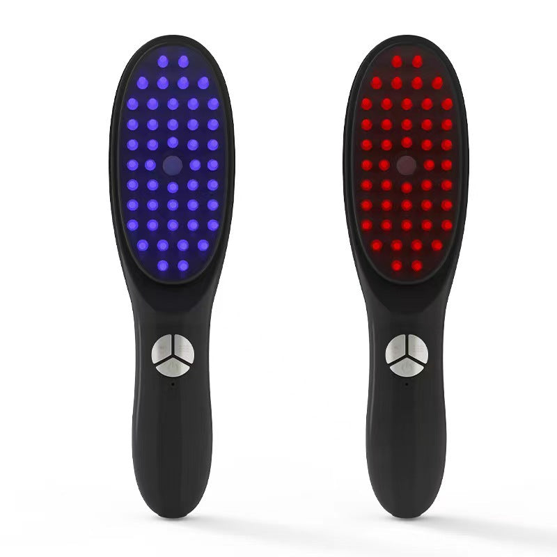 MOQ500  Vibrating Hair Care Red And Blue Light Nursing Therapy Water Replenishing Instrument