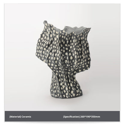 Vintage Flame Handmade Ceramic Vase Homestay