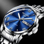 Men's Full-automatic Waterproof Refined Steel Belt Quartz Watch