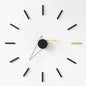 Wozoom House Quasi Background Wall Decoration Clock Wall Clock Living Room Nordic Light Luxury Clock Wall Hanging Creative Modern Style