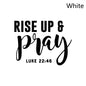 Rise Up & Pray Christian Decal