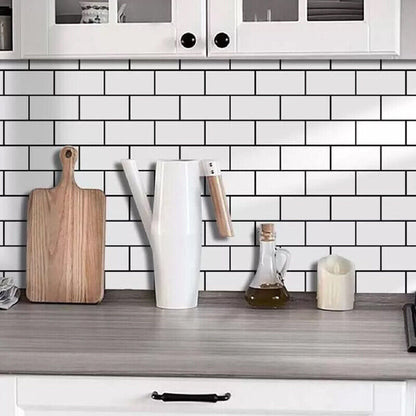 5M Kitchen Tile Roll Stickers Self-adhesive Marble Sticker Wall Decor Bathroom