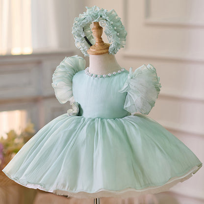 Mint Green European And American Girls Birthday Party Pettiskirt
