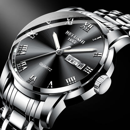 Men's Full-automatic Waterproof Refined Steel Belt Quartz Watch