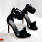 Pleated Stiletto Sandals
