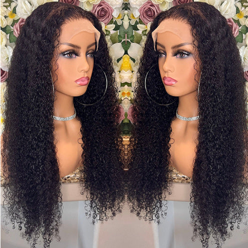 Kinky Curly Lace Front Human Hair Wigs