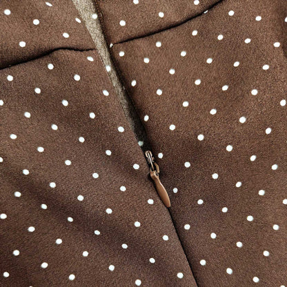 Womens Sexy Polka-Dot Printed Halterneck Mini Dress