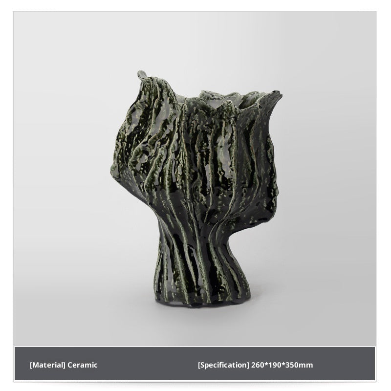 Vintage Flame Handmade Ceramic Vase Homestay