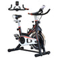 HOMCOM Exercise Bike, Indoor Cycling, With LCD Display, Heart Rate, Sensor - Black