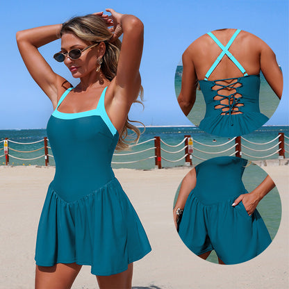 New European And American-style Womens One-piece Swimsuits