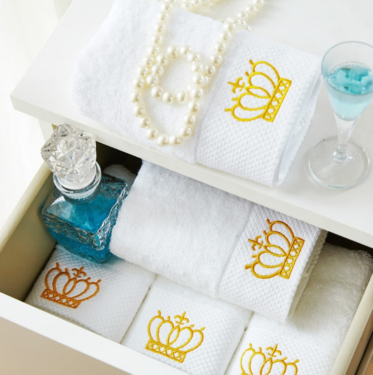 Embroidery sauna large bath towel