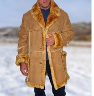 Warm Plush-lined Coat For Men
