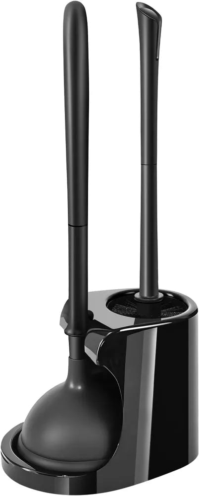 2 In 1 Toilet Plunger And Brush Set, Extended Handle Plunger, Toilet Brush Plunger Set, Bathroom Cleaning Tools, Toilet Brush Plunger Combination, Cleaning Brush, Bathroom Cleaning Supplies (black)