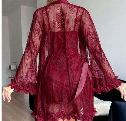 Sexy Sheer Lace Slip Dress For Intimate Wear