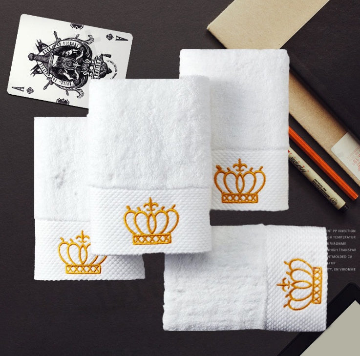 Embroidery sauna large bath towel