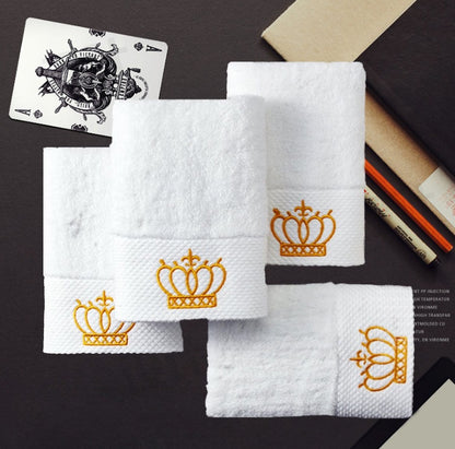 Embroidery sauna large bath towel
