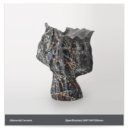 Vintage Flame Handmade Ceramic Vase Homestay