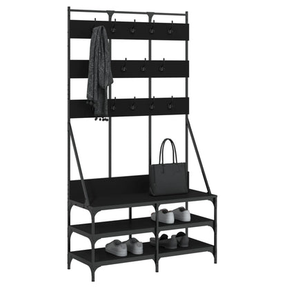 Clothes Rack with Shoe Shelf 100x