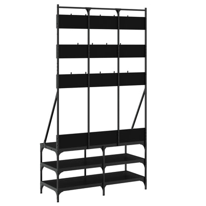 Clothes Rack with Shoe Shelf 100x