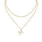 Engraved With Top-quality Moissanite, This Luxurious And Fashionable Minimalist Jewelry Consists Of A Silver Pendant Necklace, A Collar Chain, And S925 Silver Electroplated With Gold.