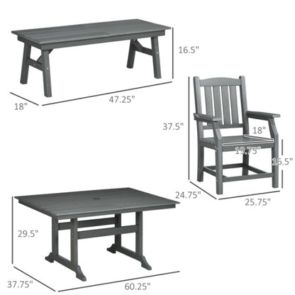 Pieces Patio Furniture Set
