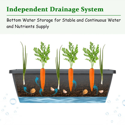 5-Tier Raised Garden Bed With Water Drainage For Flowers Vegetables