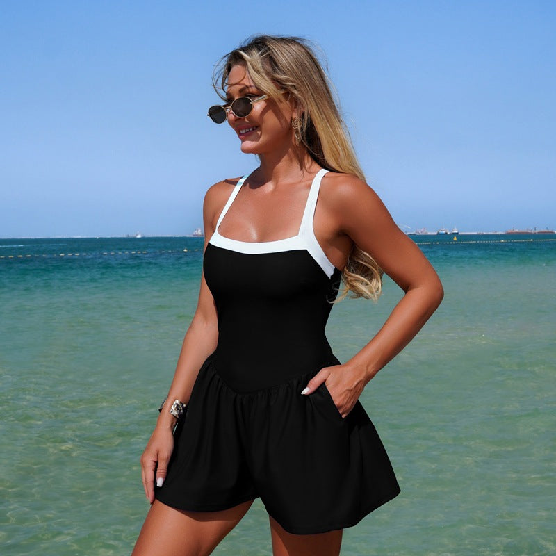 New European And American-style Womens One-piece Swimsuits