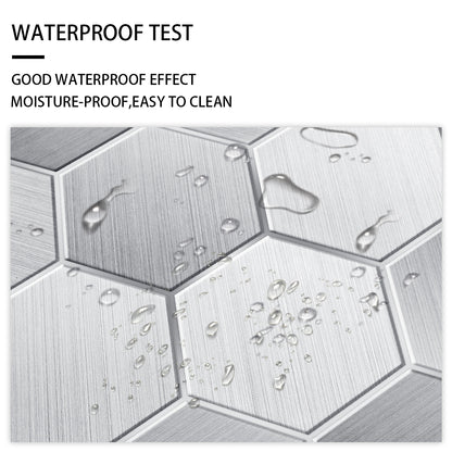 Hexagon Stick Kitchen Backsplash Tiles, Mosaic Tile Stickers Pvc Peel And Stick Backsplash Self Adhesive Decor For Kitchen Backsplash