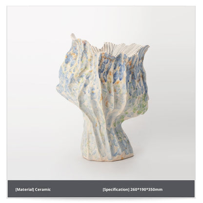 Vintage Flame Handmade Ceramic Vase Homestay