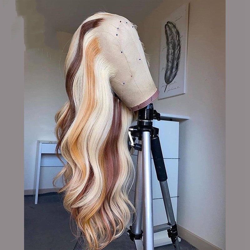 Brown Blonde Human Hair Wig