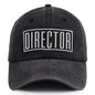 2pcs Director Filmmaker Hats For Women Men, Adjustable Embroidered Wash Cotton Baseball Cap